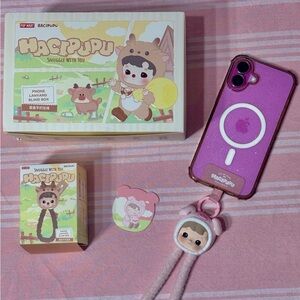 Hacipupu Snuggle With You Phone Lanyard Set - Pink